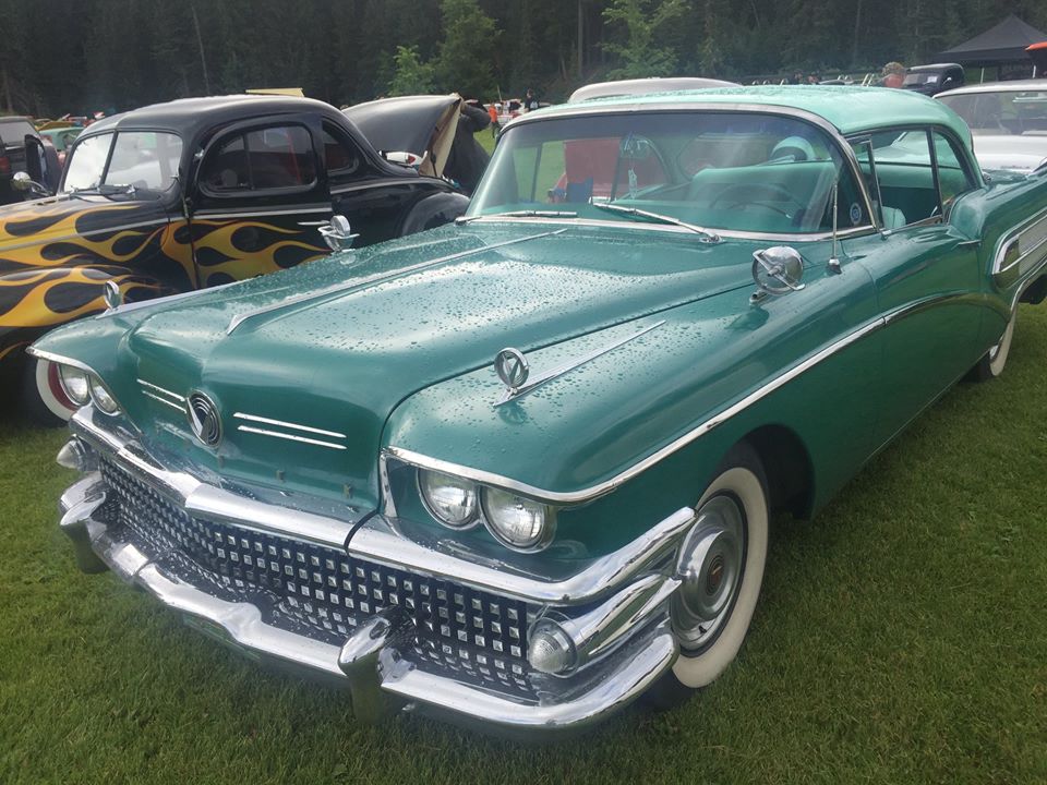 Shiny green car